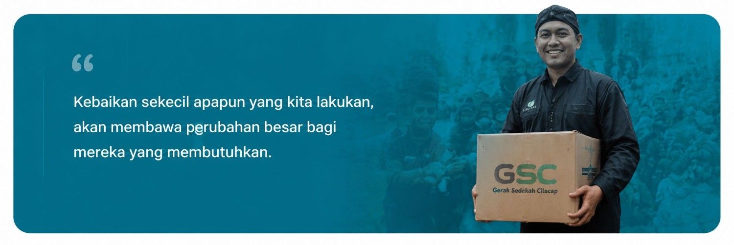 Layanan Gerak Sedekah Cilacap siap membantu orang orang yang membutuhkan melalui program sosial, kemanusiaan, dan pemberdayaan masyarakat